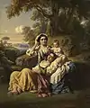 Familie in Italien, nach 1855