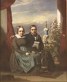 Ehepaar Friedrich Ludwig und Wilhelmine Bassermann (1854)