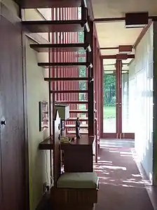 Flur in Frank Lloyd Wrights Louis Penfield House (1955)