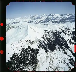 Von links: Louwenenhore (2477 m), Türlipass (1986 m), Tube (2106 m), Trütlisbergpass (2033 m), Stübleni (2109 m)