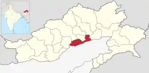 Lagekarte des Distrikts
