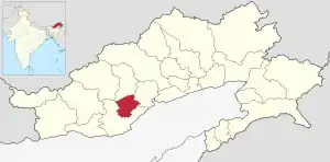 Lagekarte des Distrikts