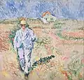 Mann in Weiß in Skagen von Ludvig Karsten, 1924