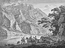 Ludwig Hess: Kosaken am Klöntalersee, 1799