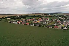Blick auf Mellingen in Richtung Osten