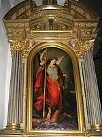 Erzengel Michael in der Antoniuskirche in St. Ulrich in Gröden