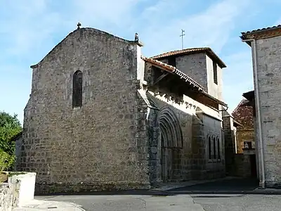 Die Kirche Saint-Étienne in Lussas