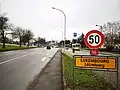 N56 in Merl; Blickrichtung Hollericher Kirche