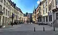 Der Krautmarkt von der Rue de l'Eau aus gesehen