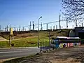 Die Einfahrt in den Tunnel von der Gaspericher Seite aus. Links daneben wird bereits der neue Tunnel gebaut.