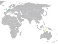 Lage von Luxemburg und Osttimor