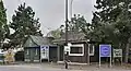 Alter Zoll-Kontrollpunkt direkt an der Grenze