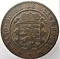 10 Centimes, Luxemburg 1860, Wappenseite