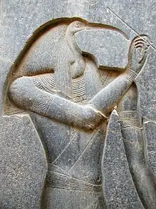Thot, Thron Ramses&nbsp;II., Luxor