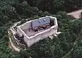Luftbild der Burgruine