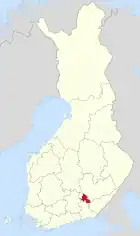 Lage von Mäntyharju in Finnland