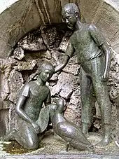 Hänsel und Gretel, Detail Märchenbrunnen Leipzig