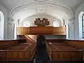 Rückempore mit Mathis-Orgel von 1968