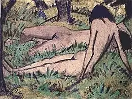 Otto MuellerZwei Mädchen im Grünen, 1920–1925