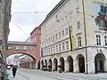 Loden-Frey in der Maffeistraße 7–9, vom Promenadeplatz aus gesehen