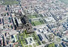 Maxvorstadt in München: schachbrettartiges Straßenraster