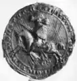 Reitersiegel des Hermann de Monasterio vom 17. Dezember 1324