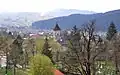 Blick auf die Gemeinde aus Richtung Kloster