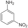 Struktur von m-Nitroanilin