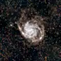 Infrarotaufnahme durch das Teleskop Herschel