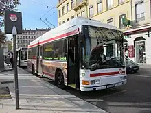 Die 9,6 Meter langen Midi-Obusse in Lyon sind Sonderanfertigungen