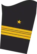 Ärmelabzeichen der Jacke (Dienstanzug) eines Fregattenkapitäns (Truppendienst)