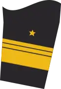 Ärmelabzeichen der Jacke (Dienstanzug) eines Vizeadmirals (Truppendienst)