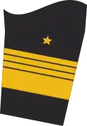 Ärmelabzeichen der Jacke (Dienstanzug) eines Admirals (Truppendienst)