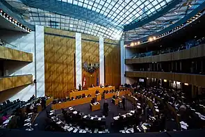 Sitzungssaal des Nationalrates nach der Renovierung