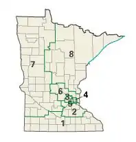 Minnesota: Kongress-Wahlkreise
