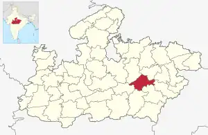 Lagekarte des Distrikts