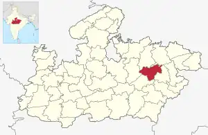 Lagekarte des Distrikts