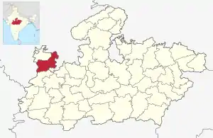 Lagekarte des Distrikts