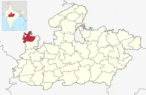 Lagekarte des Distrikts