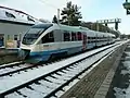 Dreiteiliger Talent als 643 111/611 der Mitteldeutschen Regiobahn im Bahnhof Dresden-Klotzsche