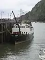 Beim Beladen in Ilfracombe