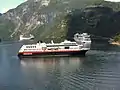 Wendemanöver im Geirangerfjord