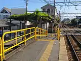 Bahnübergänge am südlichen Ende