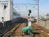 Abstellgleis auf Viadukt