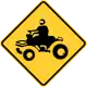 Zeichen NYW5-19Quads fahren hier (Bundesstaat New York)