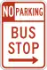 Nicht parken – Bus stoppt hier