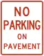 Zeichen R8-1Kein Parken auf dem Gehweg