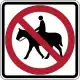 Zeichen R9-14Reiten verboten