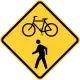 Zeichen W11-15Fahrräder & Fußgänger