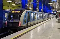 Sechsteiliger Triebzug der Baureihe C2der U-Bahn München